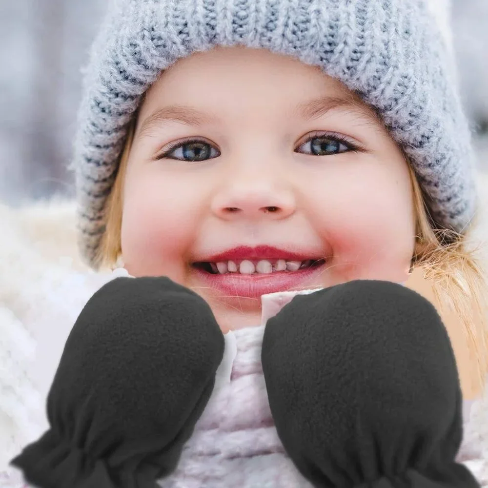 3 Pairs Baby and Toddler Winter Mittens Kids Fleece Warm Mittens for Baby Boy Gi